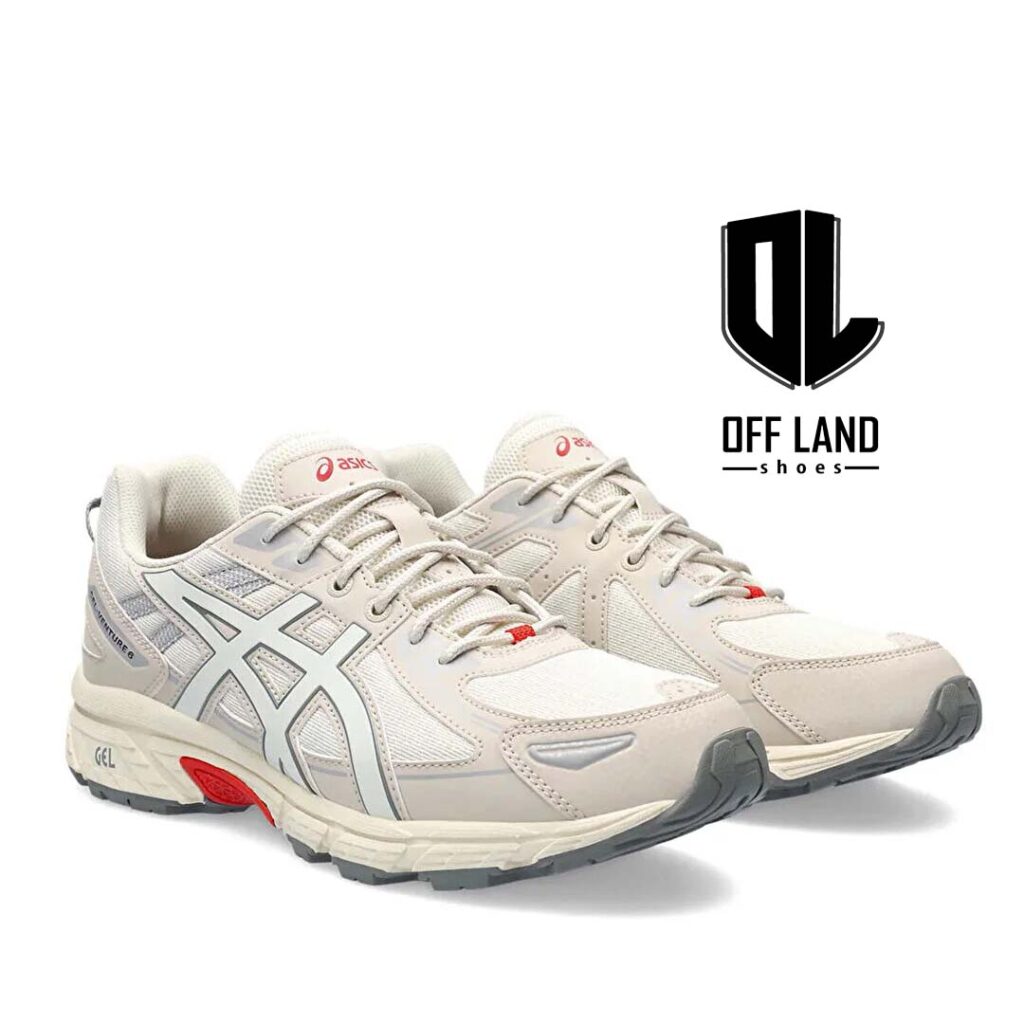 کفش مردانه سفید قرمز اسیکس جل ونتر 6 Asics Gel Venture 6