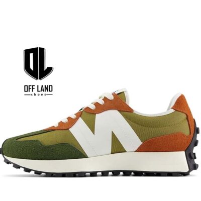 کفش مردانه سبز نارنجی نیوبالانس New Balance