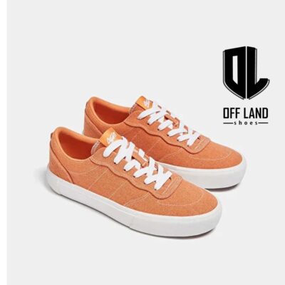 کفش اسپورت نارنجی سفید پول اند بیر کژوال کنواس Pull & Bear Casual Canvas