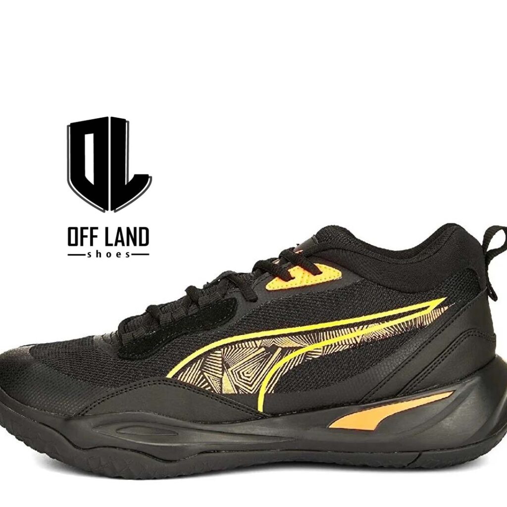 کفش مردانه مشکی زرد پوما پلی مارکر پرو Puma Playmaker Pro