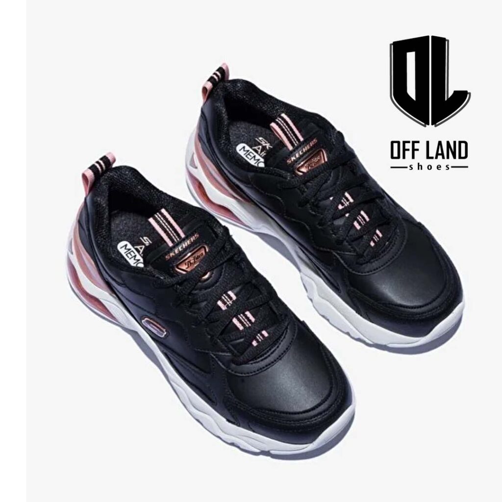 کفش زنانه مشکی قرمز اسکیپرز دی لایتز ایر گولدن Skechers D'LITES AIR GOLDEN
