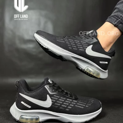 کفش سایز بزرگ نایک استراکچر مشکی طوسی | nike zoom structure