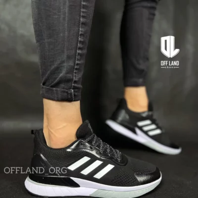 کفش سایز بزرگ آدیداس کواستار تی ان دی مشکی سفید | adidas questar