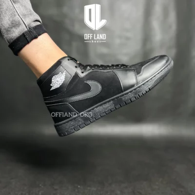 کفش سایز بزرگ نایک جردن 1 مشکی | nike air jordan