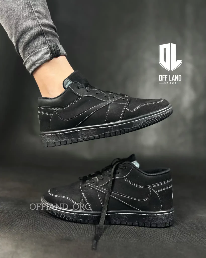 کفش نایک جردن تراویس ساق کوتاه بلک فانتوم مشکی | nike jordan 1 travis scott low black
