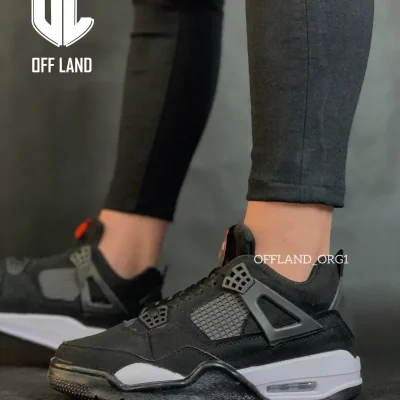 کفش نایک جردن 4 مشکی سفید | nike air jordan 4