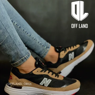 کفش سایز بزرگ نیوبالانس 993 مشکی قهوه ای | new balance 993