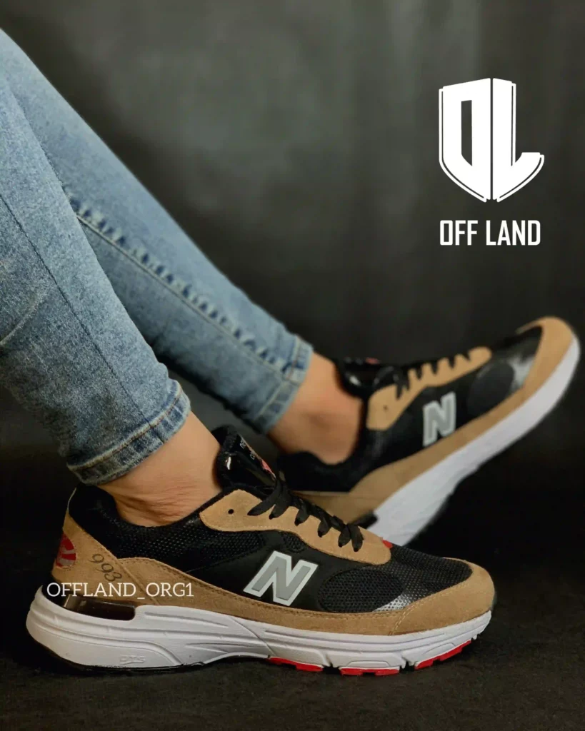 کفش سایز بزرگ نیوبالانس 993 مشکی قهوه ای | new balance 993