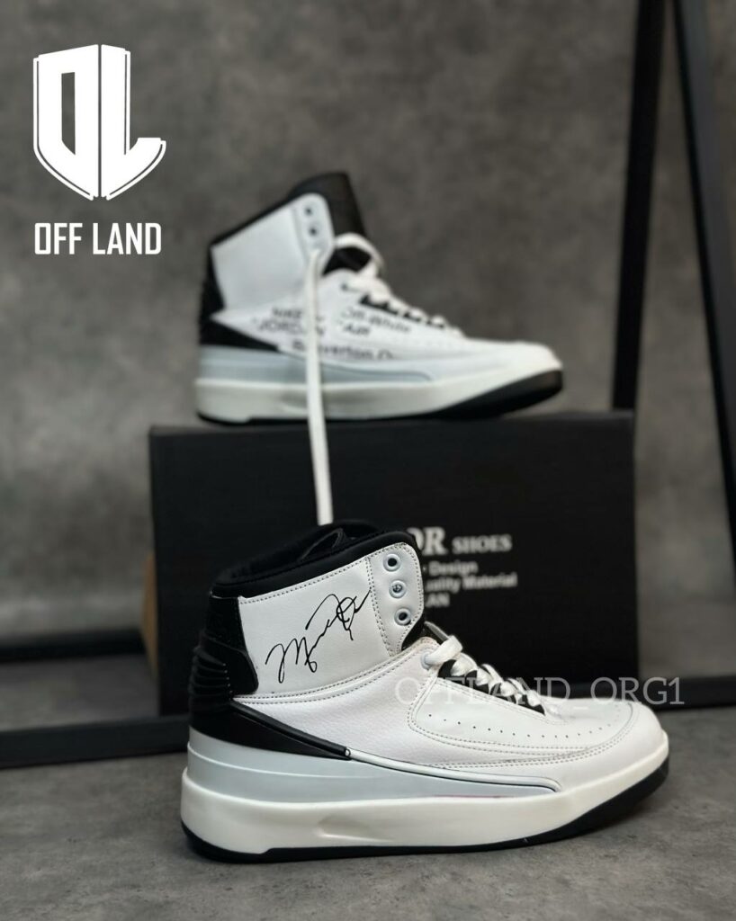 کفش نایک جردن 2 سفید مشکی | nike air jordan 2