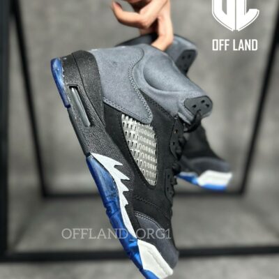 کفش پسرانه نایک جردن 5 مشکی آبی | nike air jordan 5