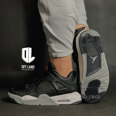 کفش پسرانه نایک جردن 4 مشکی سفید | nike air jordan 4