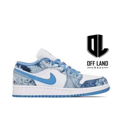 کفش ورزشی زنانه جین شسته نایک ایر جردن 1 Nike Air Jordan 1 Low Washed Denim