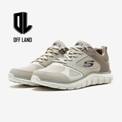 کتونی اسپرت مردانه اسکیچرز تراک کرمی بژ Skechers Track Men's Sports