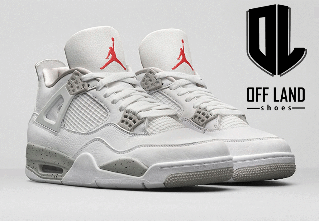 کتونی ورزش نایک جردن4 سفید KalitePlus Jordan 4 “White Oreo”