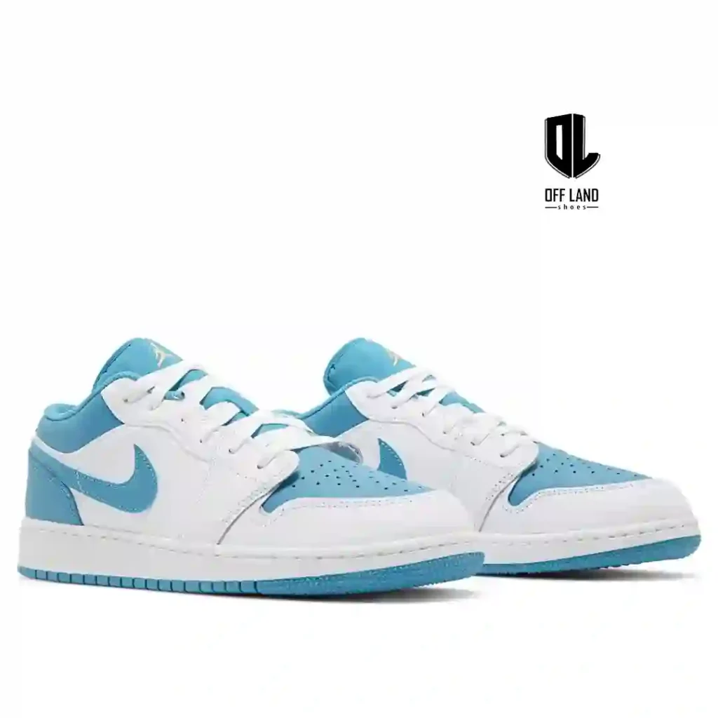 کفش زنانه سفید آبی نایک ایر جردن 1 آکواتون Nike Air Jordan 1