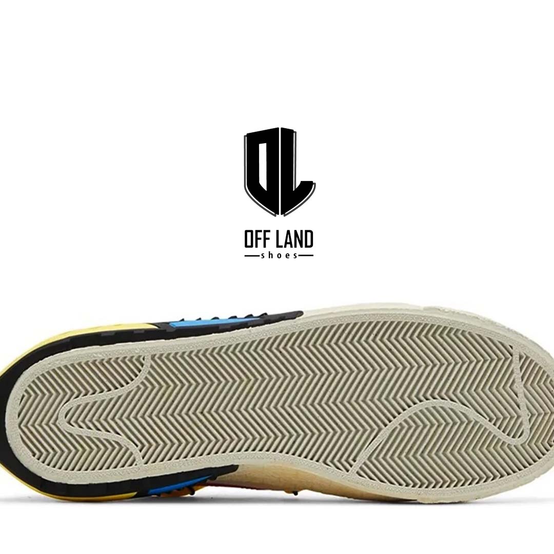 nike-blazer-low-off-white-sneakers03 کفش روزمره قرمز نایک بلیزر لو آف وایت Nike Blazer Low Off-white