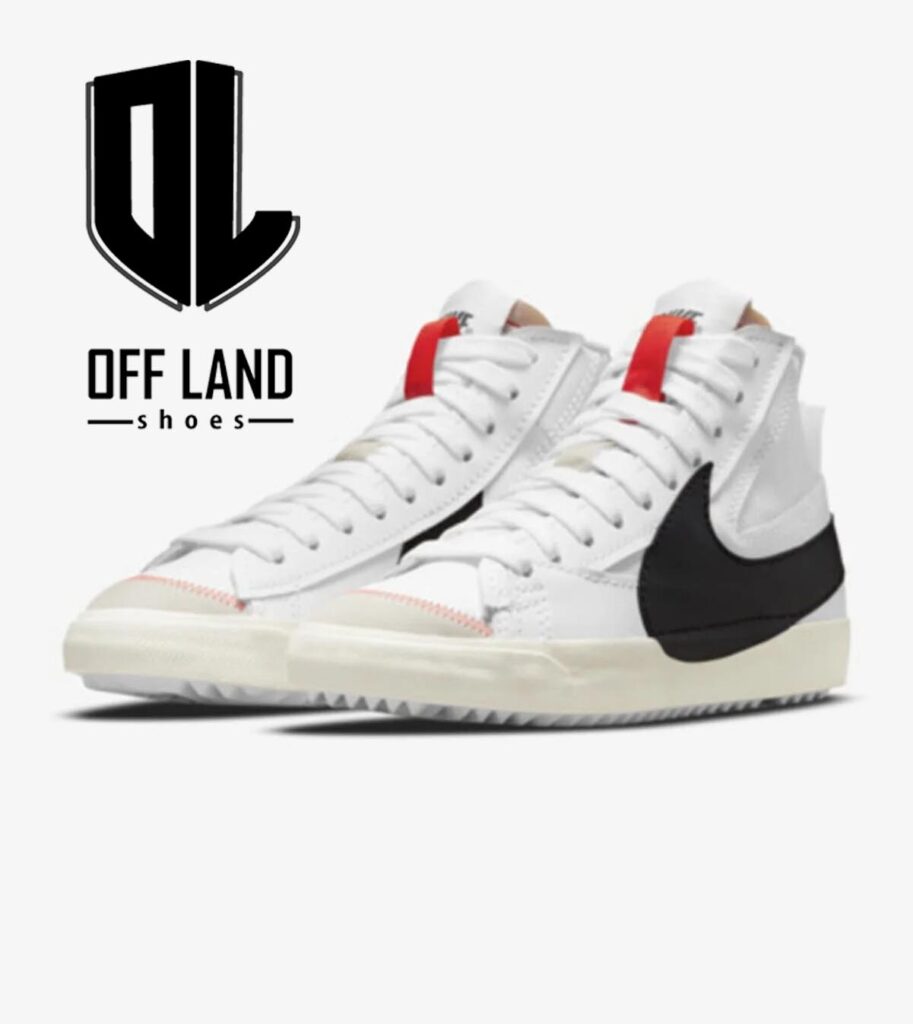 کتونی مردانه سفید رنگ نایک بلیزر مید 77 جامبو Nike Blazer Mid 77 Jumbo