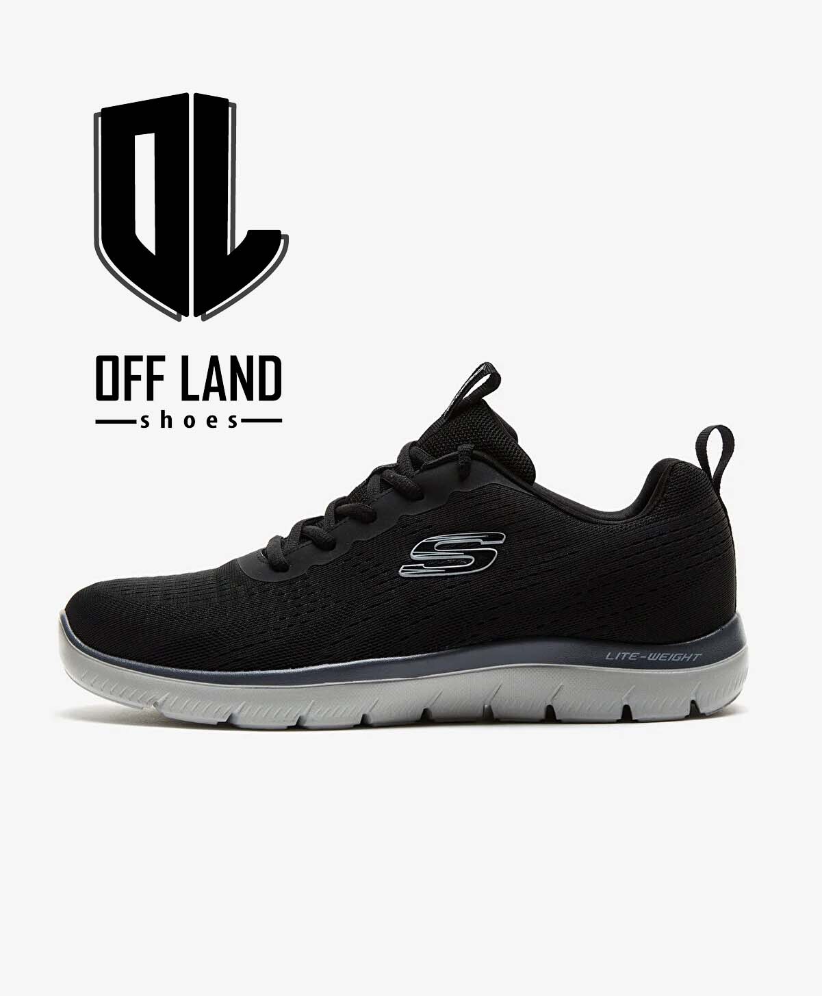 skechers-232395tk-bkcc کتونی اسکیچرز ورزشی مشکی مردانه Skechers 232395tk Bkcc