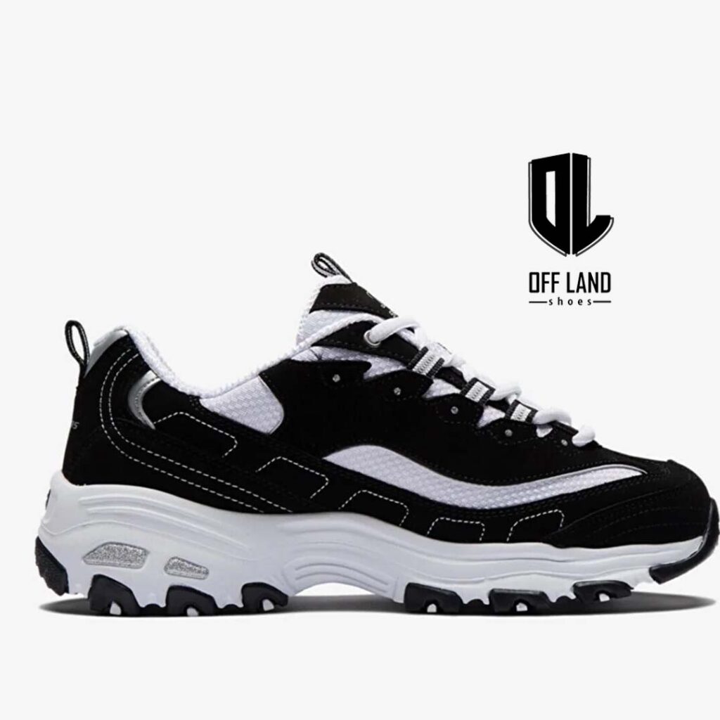 کفش زنانه ورزشی مشکی اسکیچرز دی لایتز بیگست فن Skechers D'LITES BİGGEST FAN