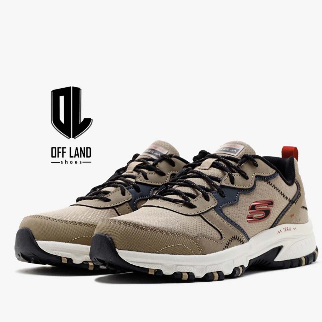 کفش مردانه بژ اسکیچرز هیلکرست راکی دریفت Skechers Hillcrest Rocky Drift