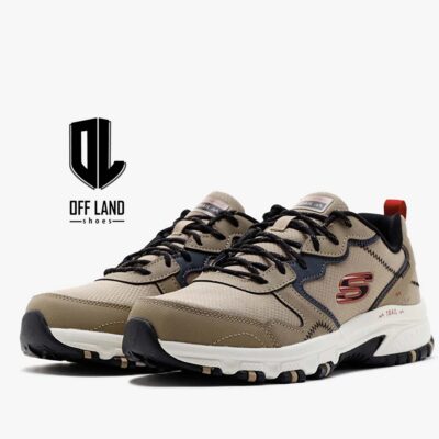 کفش مردانه بژ اسکیچرز هیلکرست راکی دریفت Skechers Hillcrest Rocky Drift