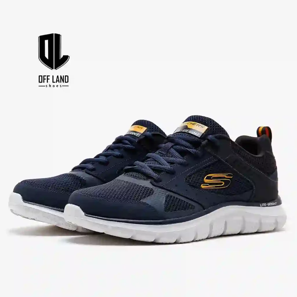 کفش ورزشی مردانه آبی سرمه ای اسکیچرز ترک Skechers Track