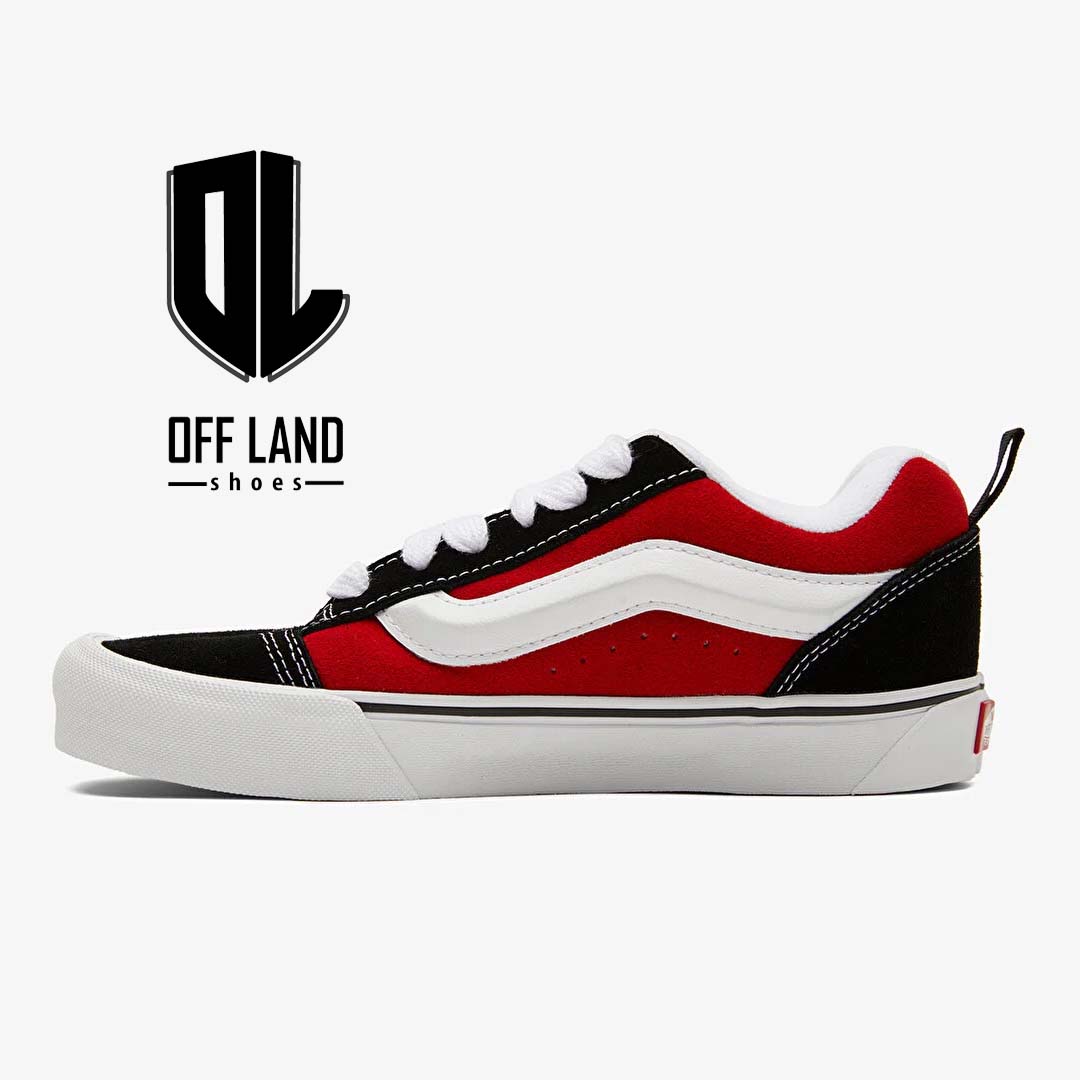vans-knu-school-sneakers03 کفش ورزشی قرمز مشکی ونس کنو اسکول Vans Knu School