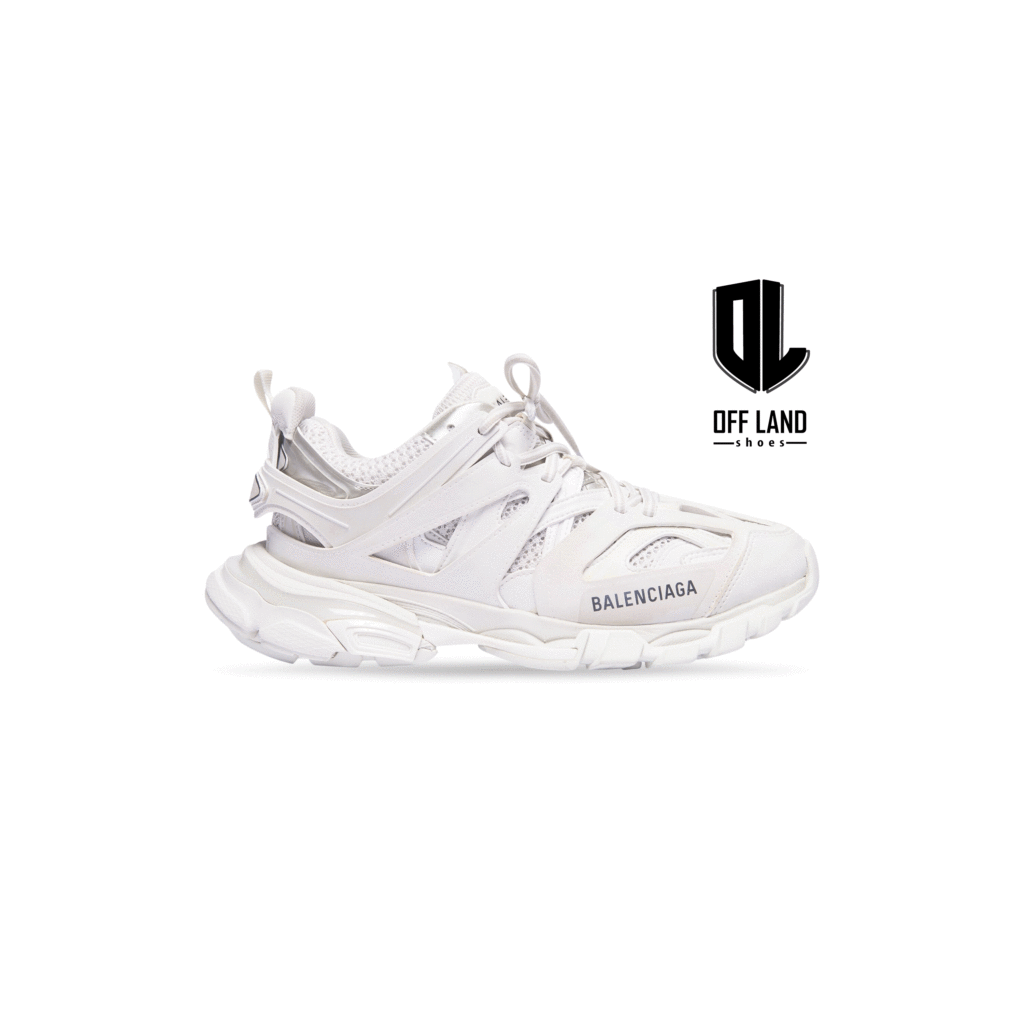 کفش بالنسیاگا لژدار سفید زنانهWOMEN'S TRACK SNEAKER IN WHITE