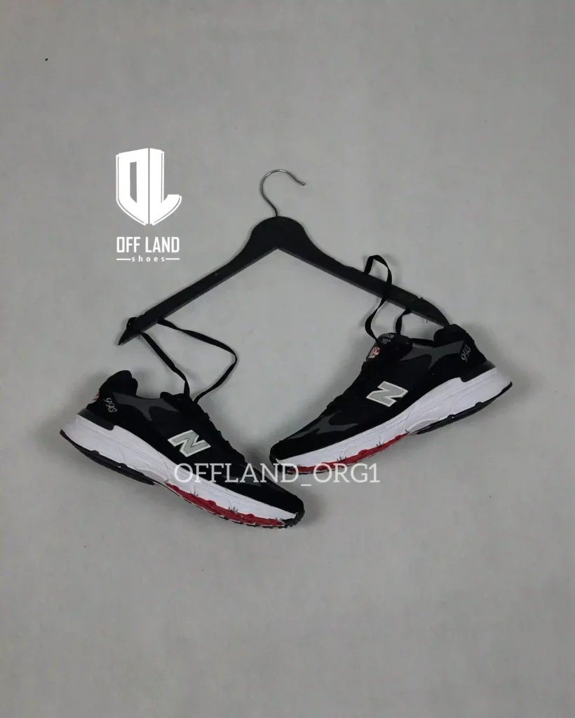 کفش سایز بزرگ نیوبالانس 993 مشکی قرمز newbalance 993