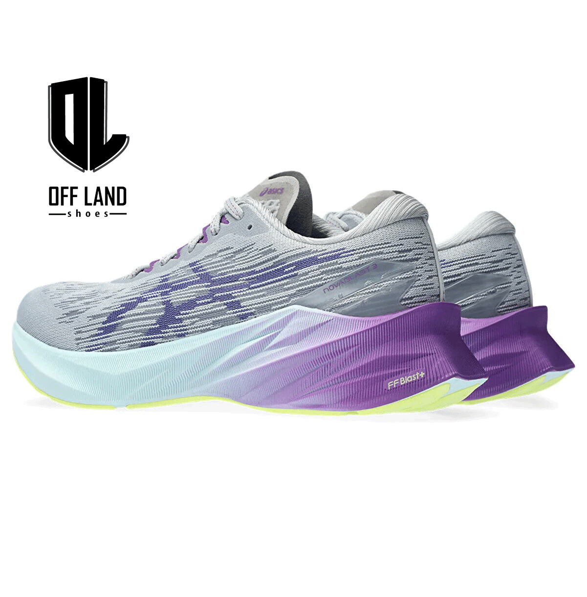 23-Asics-Novablast-3 کفش اسیکس دویدن خاکستری Asics Novablast 3