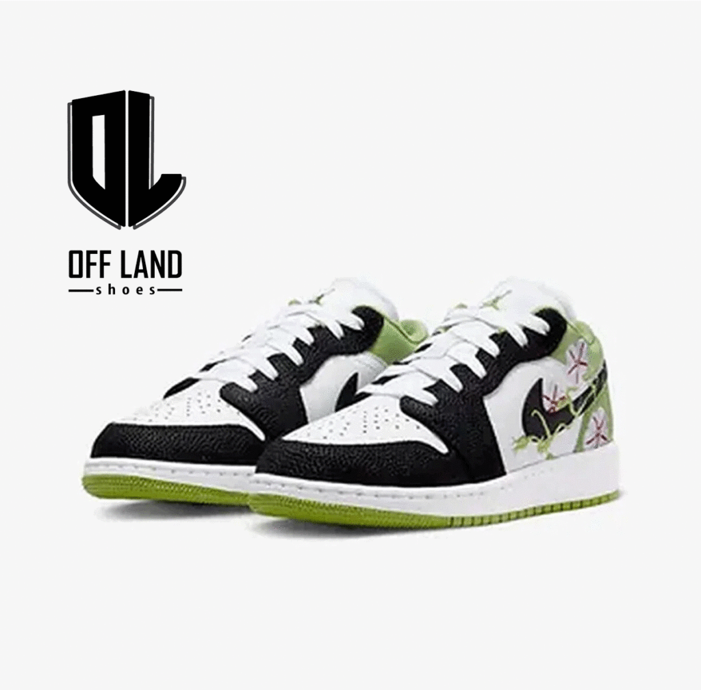 کفش نایک ایر جردن 1 گل گلی Nike Air Jordan 1 Low 'Floral Vines