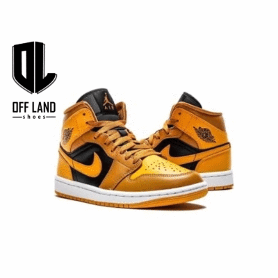 کفش ایر جردن 1 مید طلایی Nike Air Jordan 1 Mid Chutney