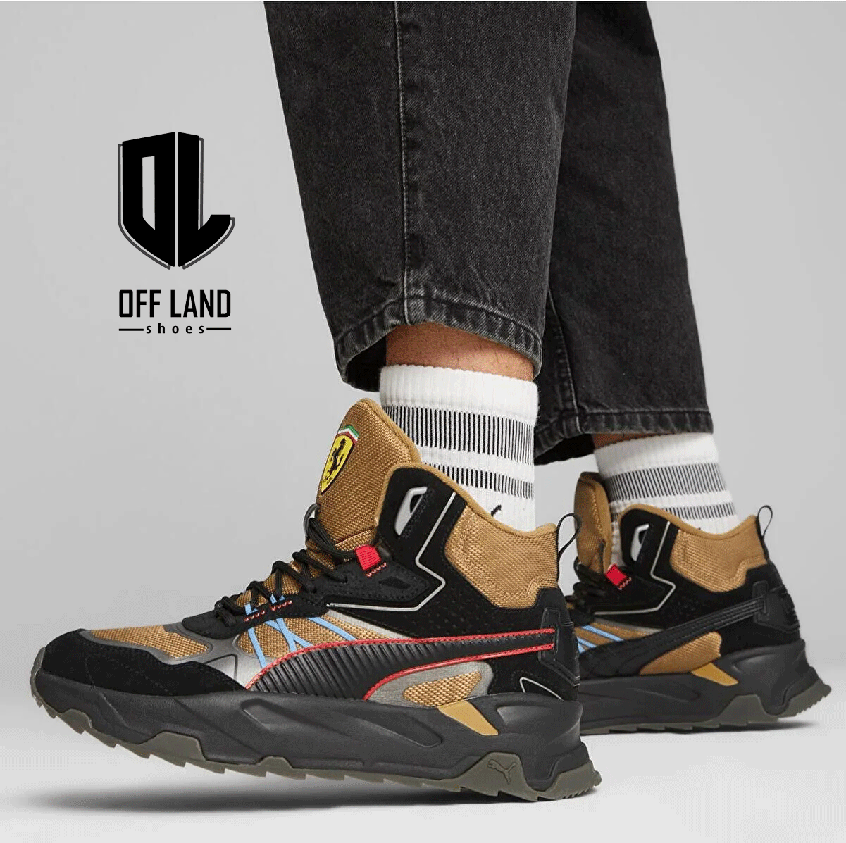 puma-ferrari-trinity-mid987 کفش اسپرت مردانه رنگی پوما فراری Puma FERRARI TRINITY MID