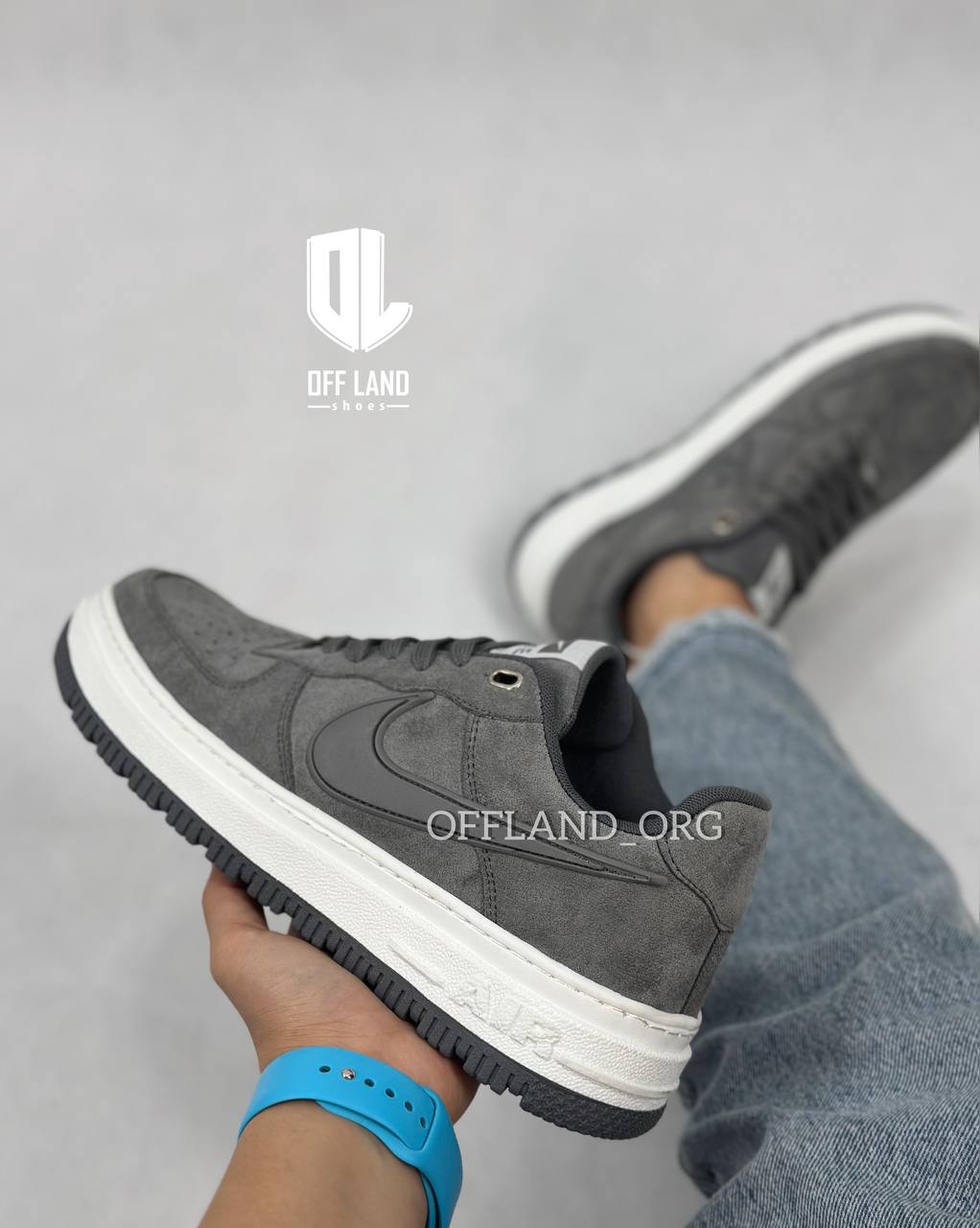 nike-air-force-1-gray-sneakers02 کفش مردانه نایک ایر فورس طوسی 1 air force