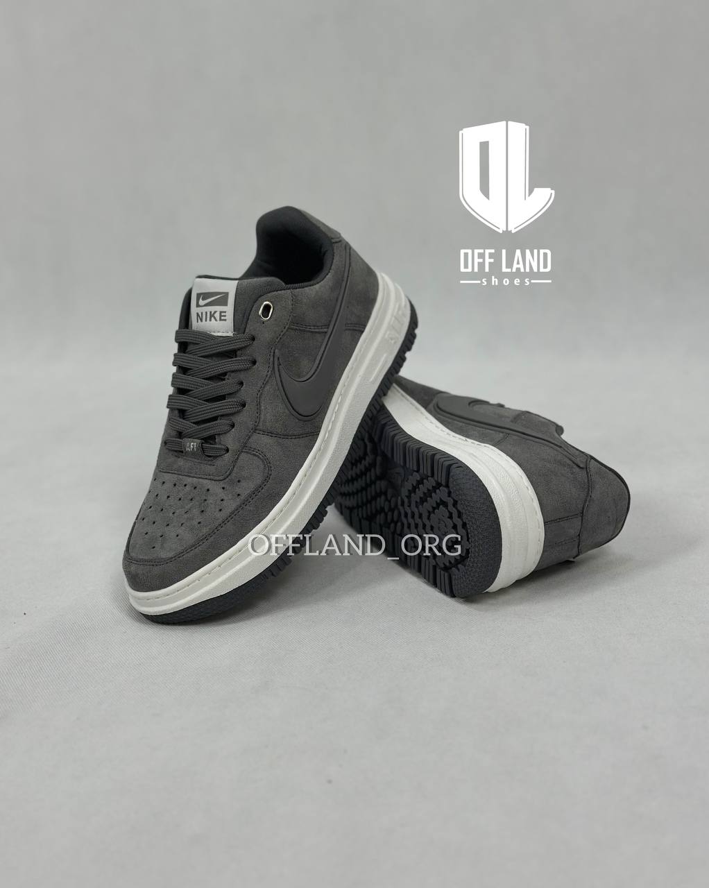 nike-air-force-1-gray-sneakers03 کفش مردانه نایک ایر فورس طوسی 1 air force