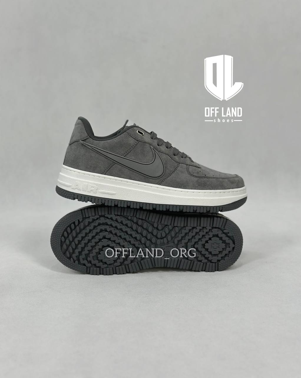 nike-air-force-1-gray-sneakers04 کفش مردانه نایک ایر فورس طوسی 1 air force