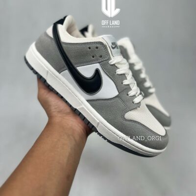 کفش روزمره مردانه نایک اس بی طوسی سفید nike sb gray