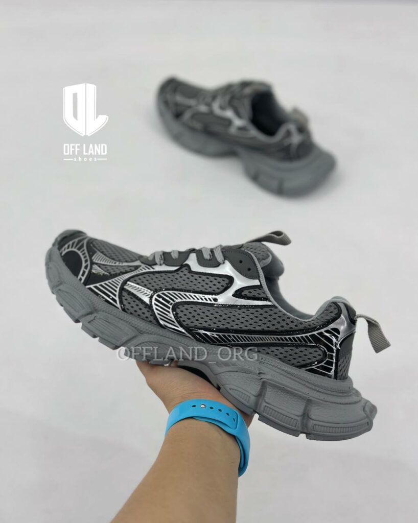 کفش روزمره مردانه بالنسیاگا 3 ایکس ال طوسی مشکی balenciaga 3xl