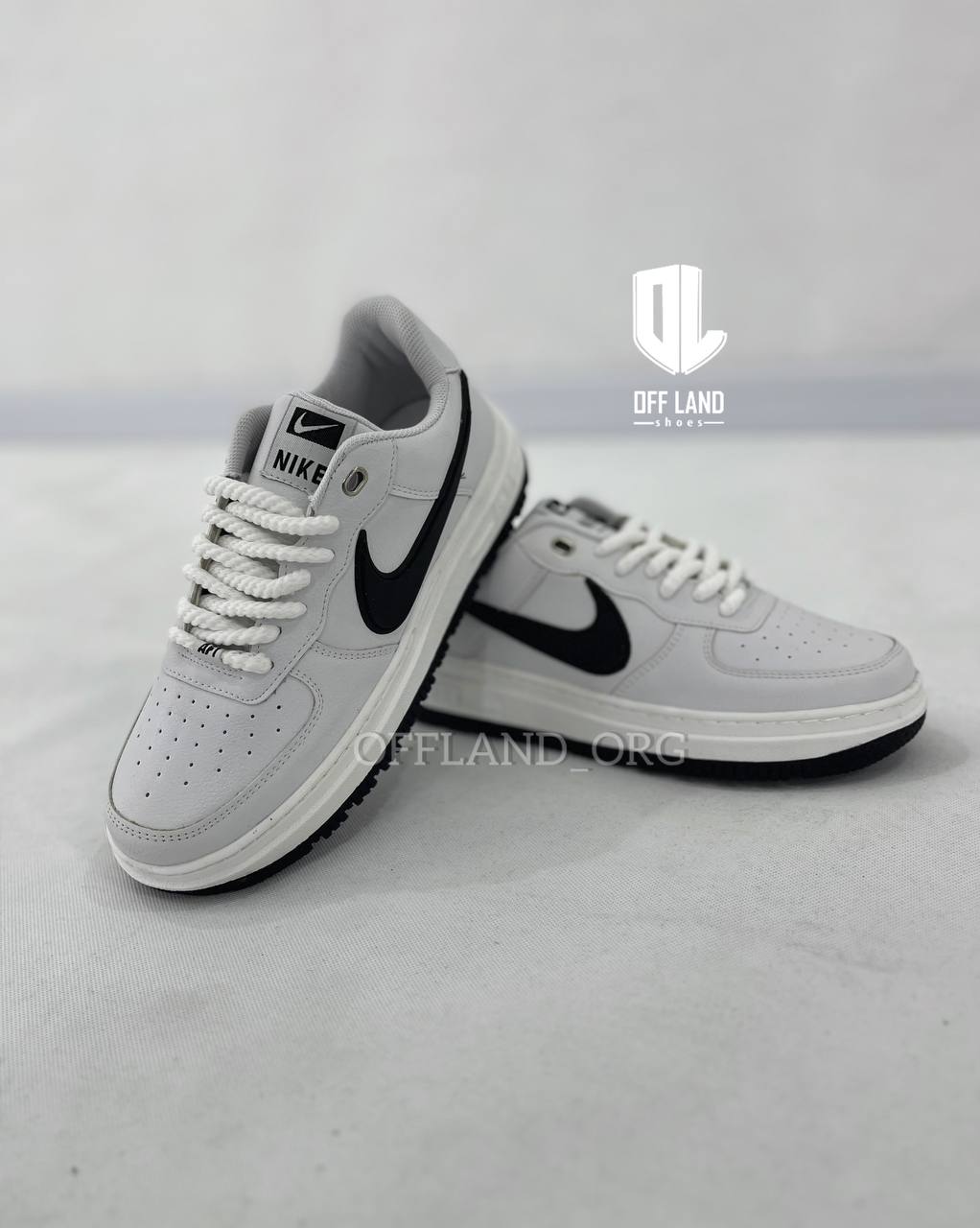 nike-air-force-1-white-black-sneakers03 کفش مردانه نایک ایر فورس سفید مشکی 1 air force