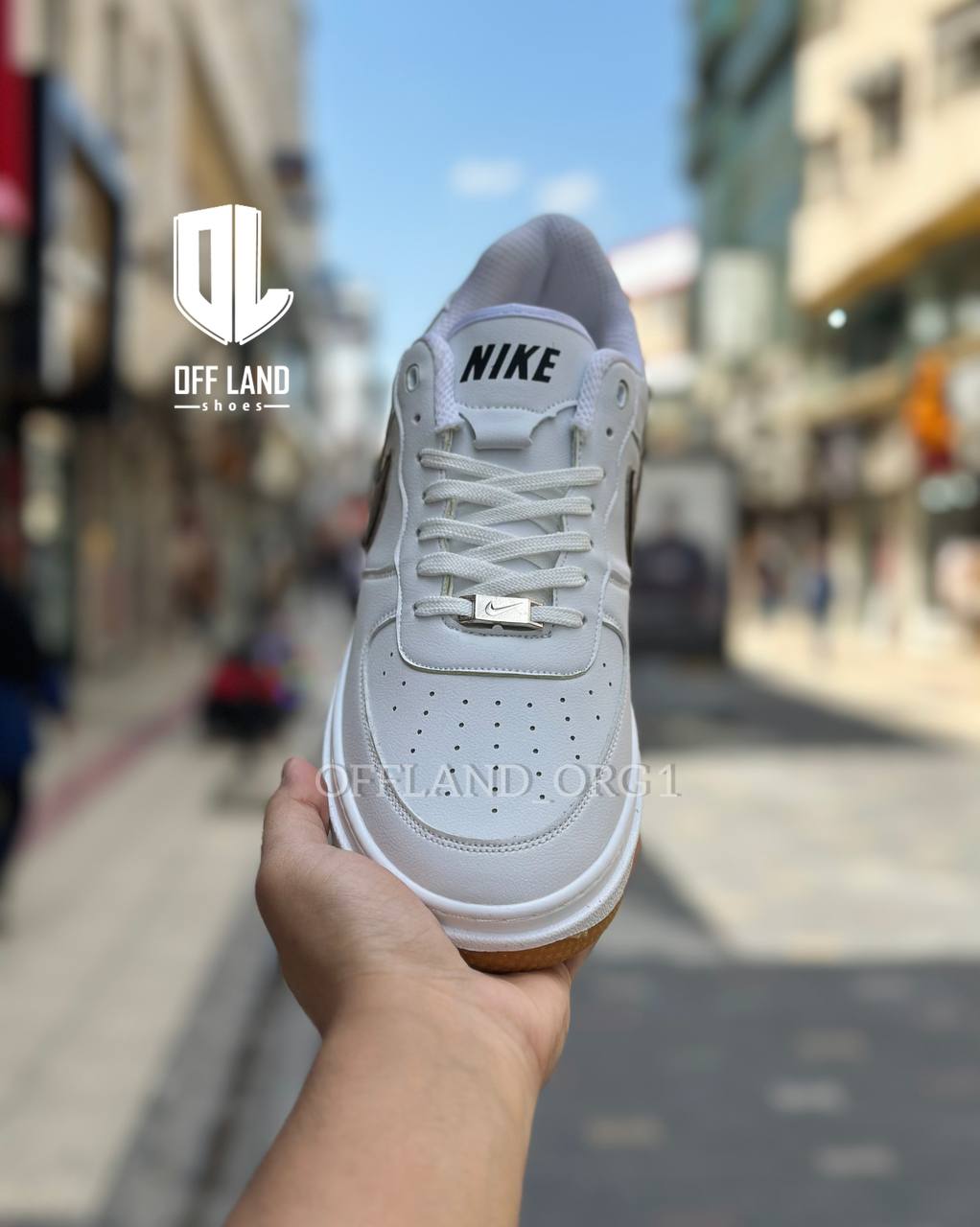 air-force-1-white-cream-bigsize-sneakers02 کفش سایز بزرگ نایک ایر فورس سفید کرم 1 air force