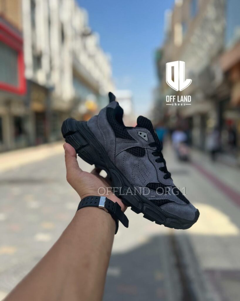 کفش روزمره مردانه بالنسیاگا 3 ایکس ال طوسی مشکی balenciaga 3xl