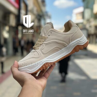 کفش روزمره مردانه برشکا کرم bershka cream