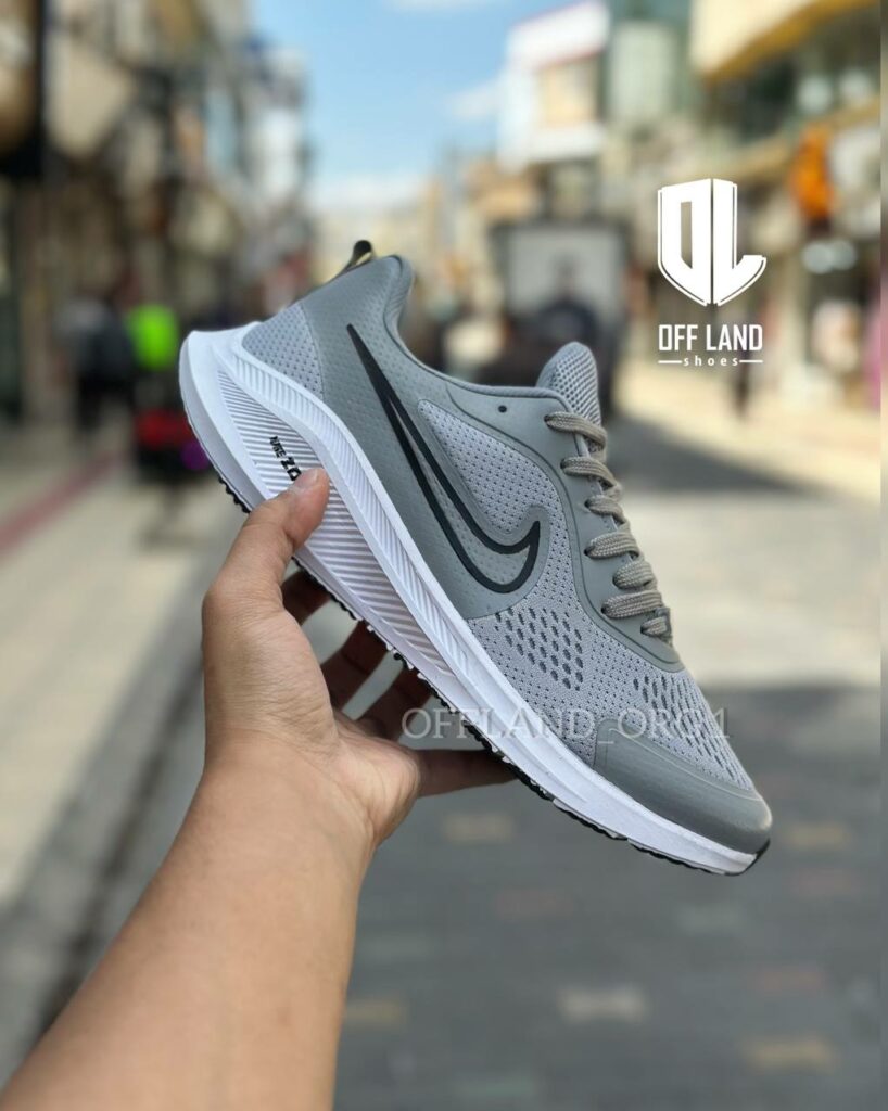 کفش سایز بزرگ نایک زوم طوسی nike zoom