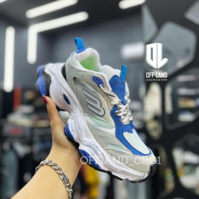 کفش روزمره مردانه بالنسیاگا کارگو کثیف سرمه ای balenciaga cargo
