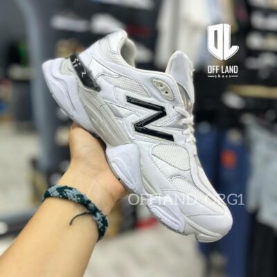 کفش روزمره مردانه نیوبالانس 9060 سفید مشکی newbalance 9060
