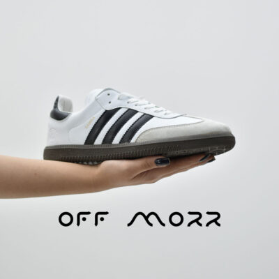 کفش مردانه آدیداس سامبا سفید قهوه ای adidas samba