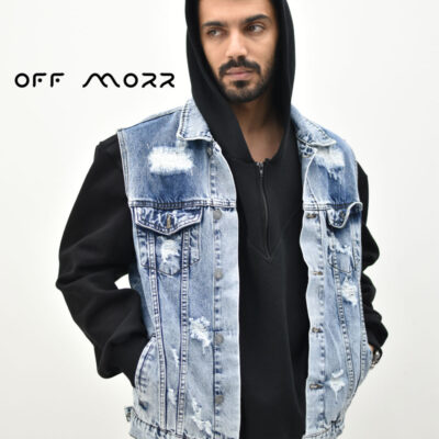 وست جین آبی زاپ vest