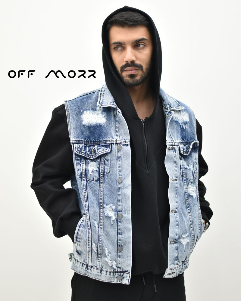 وست جین آبی زاپ vest
