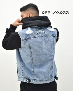 وست جین آبی زاپ vest