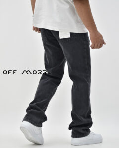 شلوار بوتکات ذغالی زاپ bootcut